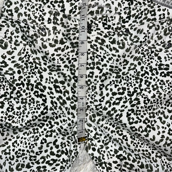 Tommy Bahama Green Cheetah Print Ella Twill High-Rise Denim Jeans - Picture 6 of 10